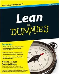 USED-Lean for Dummies by Sayer, Natalie J. (Paperback)