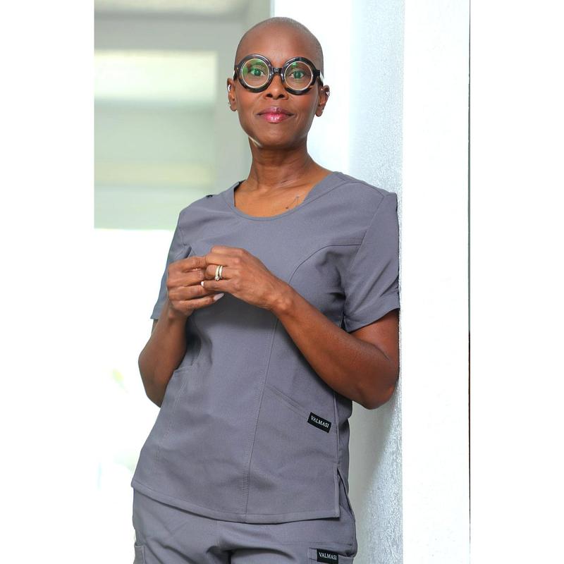 Jasmine Scrub Top for Women - Modern Fit with Pockets & Graphene-Infused Fabric - Comfortable Workwear & Uniforms - Scrubs
