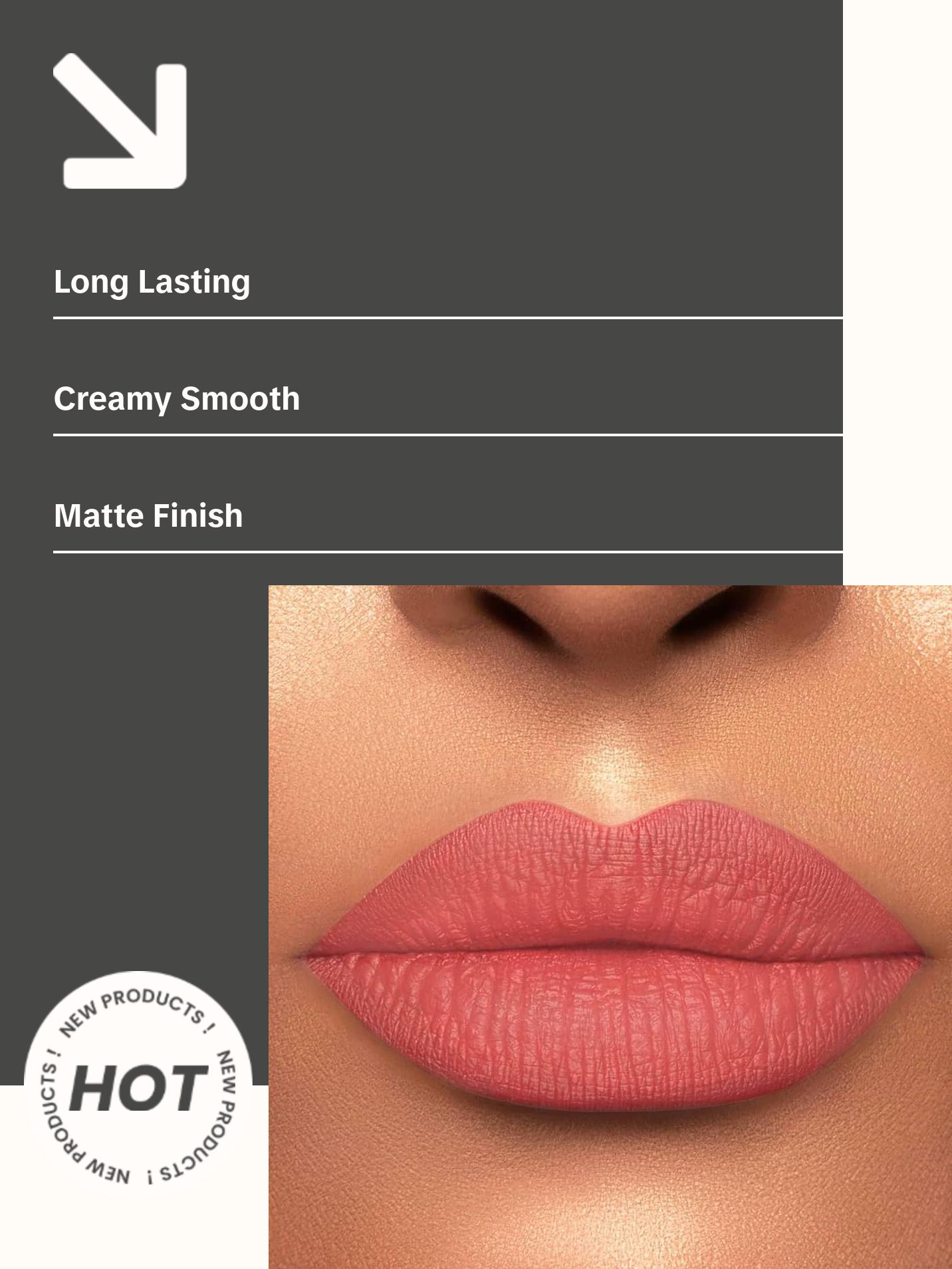 Appeal Cosmetics Ultra Creme Liquid Lipstick - Creamy Smooth Matte Finish Long Lasting Moisturizing Lip Color for All Day Wear