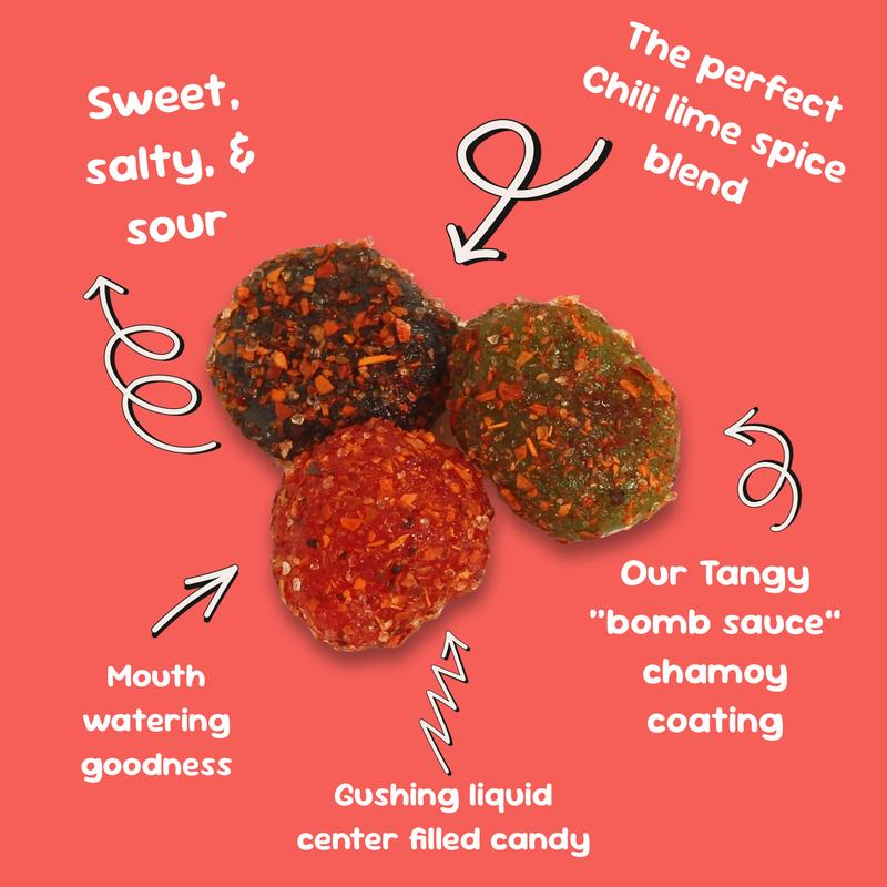 Chilli Bomba Spicy Blasters Chili Chamoy Candy 4oz Bag