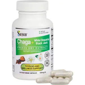 Chaga Mushroom + White Cinquefoil and Black Jack Capsules*