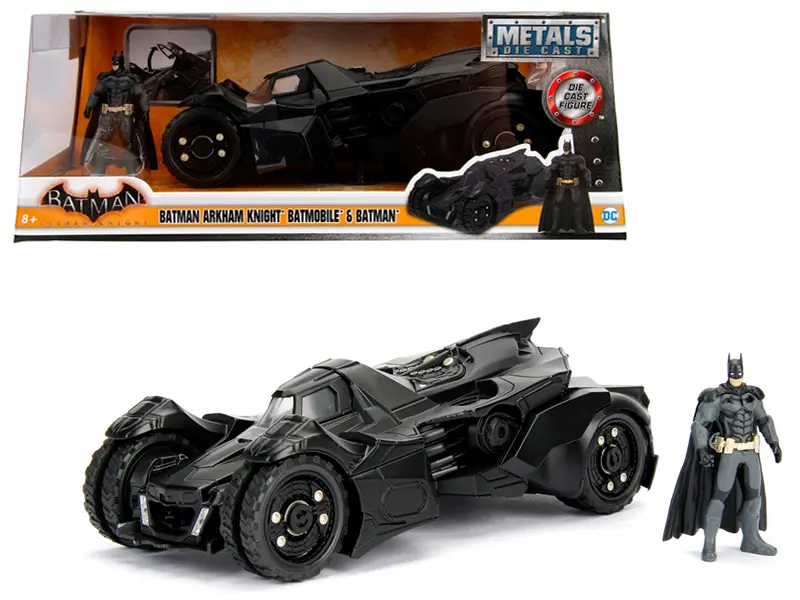 Arkham Knight Batmobile with Diecast Batman Figure 1/24 Diecast Model Car by Jada