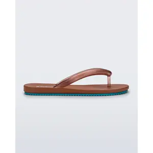 Melissa Women's Flip Flop Airflow Flat Shoes with Puffed AirBubble Straps