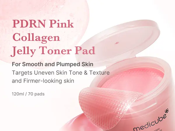 [medicube] PDRN Pink Collagen Gel Toner Pad | PDRN Jelly Toner Pad | 99% Salmon DNA, PDRN, Uneven skintone | Korean Skincare