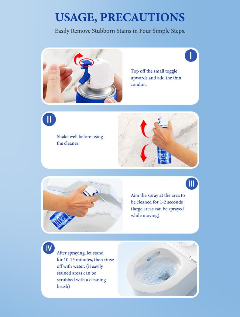 Toilet Cleaner - Efficient Decontamination Cleaner for Sterilization and Desalting, Effective for Effective Cleaning