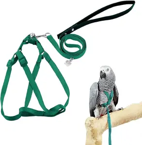 2026Adjustable Bird Harness and Leash for Yellow NapedAmazons Galah Cockatoos Small to Medium Breed ParrotsFits Birds Chest 26-40cm S