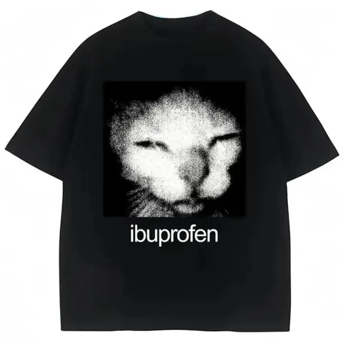 Vintage Funny Cat Meme Graphic T Shirt Men Women Humor Fashion T Shirts Oversize  Casual Streetwear T-shirts