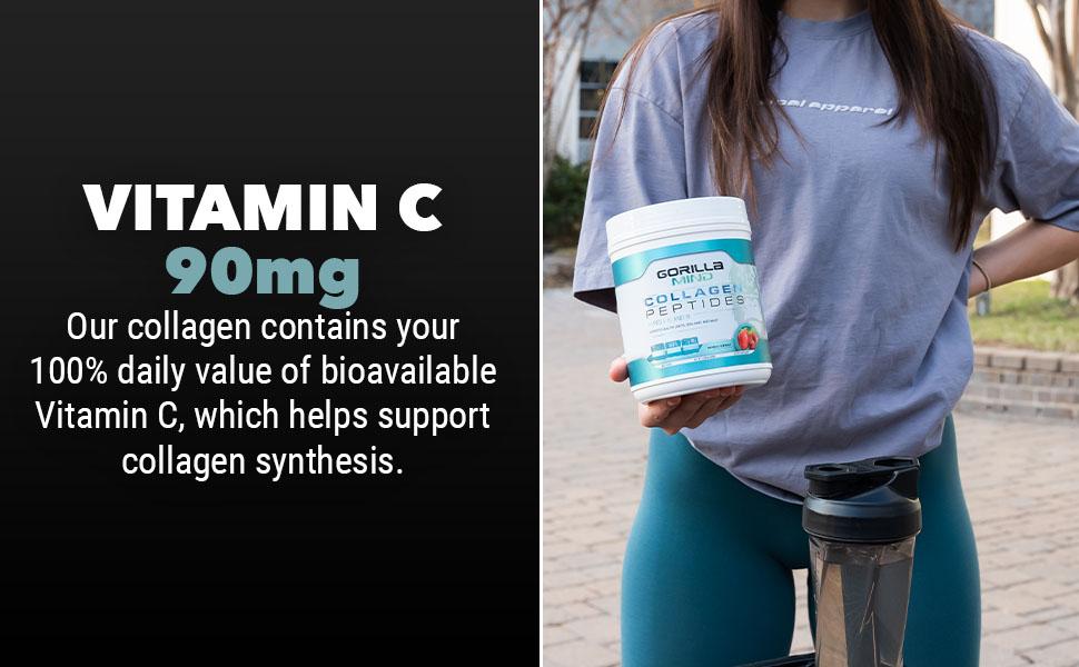 Gorilla Mind Collagen Peptides Powder - Joint & Bone Health, Hair, Skin & Nails Support - Types I, II, III Collagen with Hyaluronic Acid Collagen Gorilla Mind Collagen Peptides Powder - Joint & Bone Health, Hair, Skin & Nails Support - Types I, II, III Collagen with Hyaluronic Acid Collagen