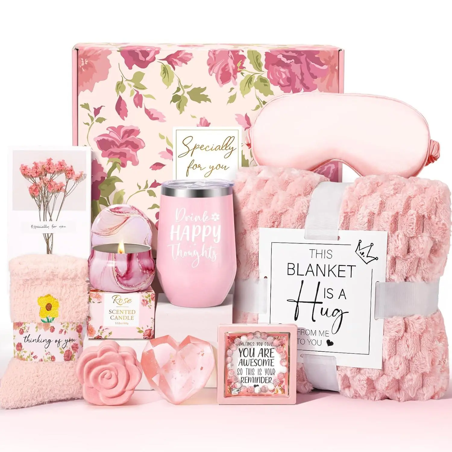 Gifts for Mom Her BFF Sister Wife Girlfriend, Mothers Day Birthday Gifts for Women Friendship, Unique Gift Baskets for Women, Best Friend Birthday Gifts, Self Care Gift Care Package