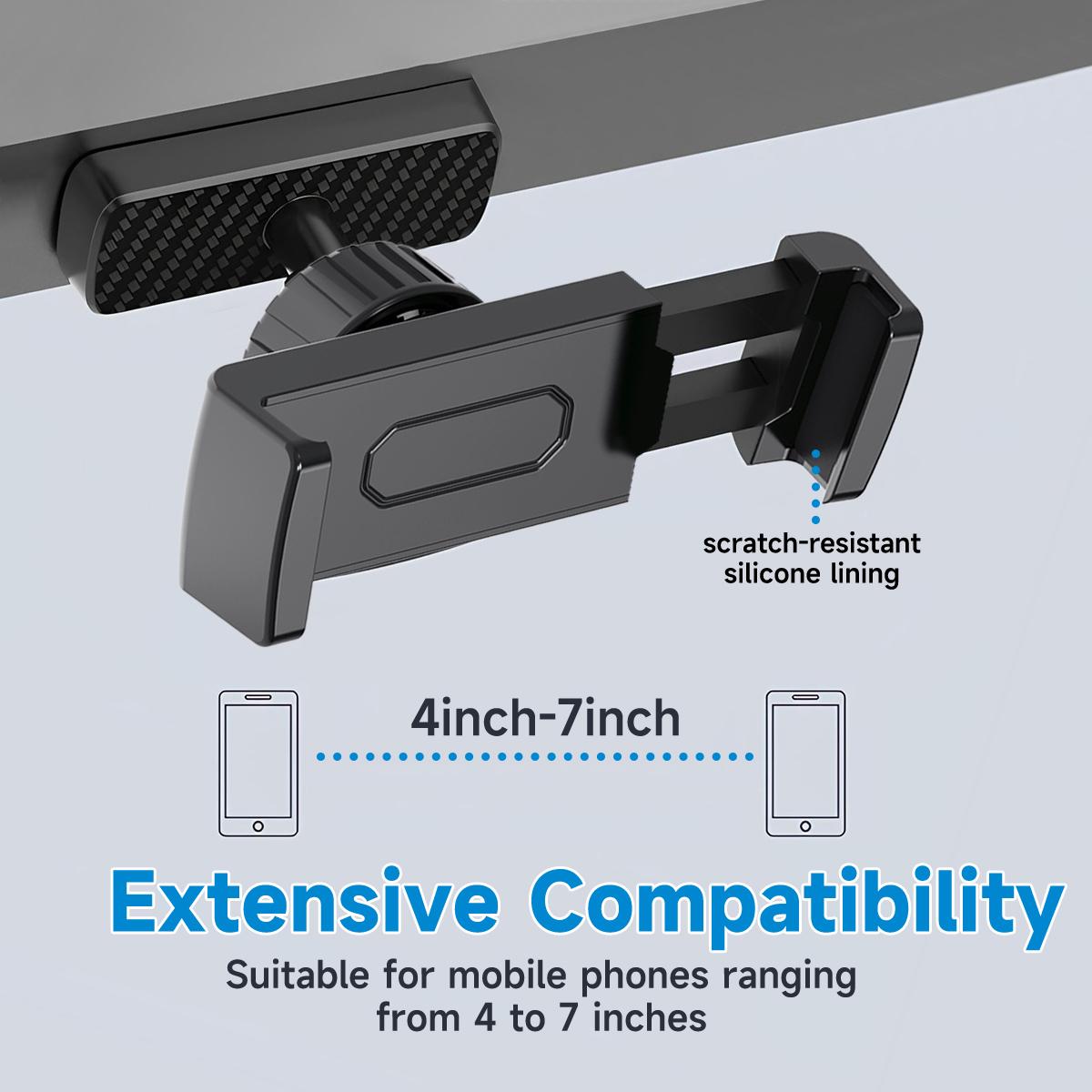 Gym Magnetic Phone Holder 360 Adjustable Magnetic Phone Mount, Phone Holder Gym Accessories for Men Women Compatible with All Smartphones 4.7-7"