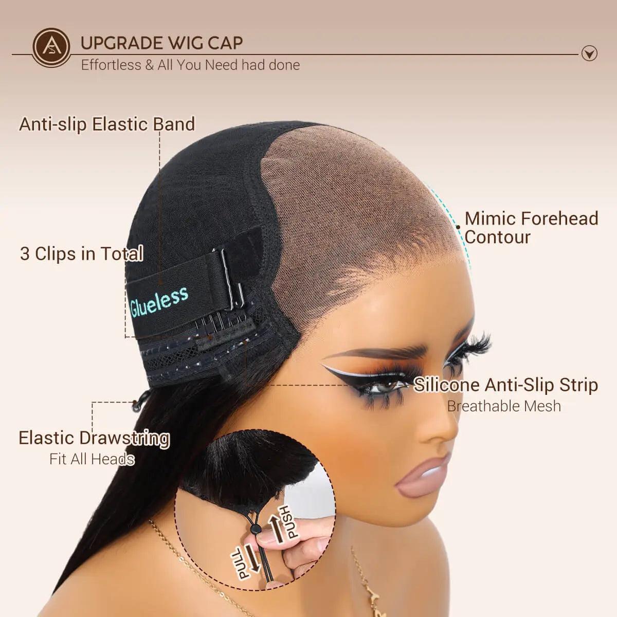 【 Boho Braids 】 Water Wave 180% Glueless 6x4.5 Closure Lace with Braided Top Human Hair Wig Pre-Cut Lace