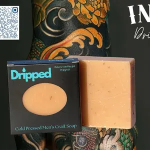 Ink Drip Unisex Tattoo Dark Spot Soap - Cold Pressed unisex Craft Soap for Effective Cleansing