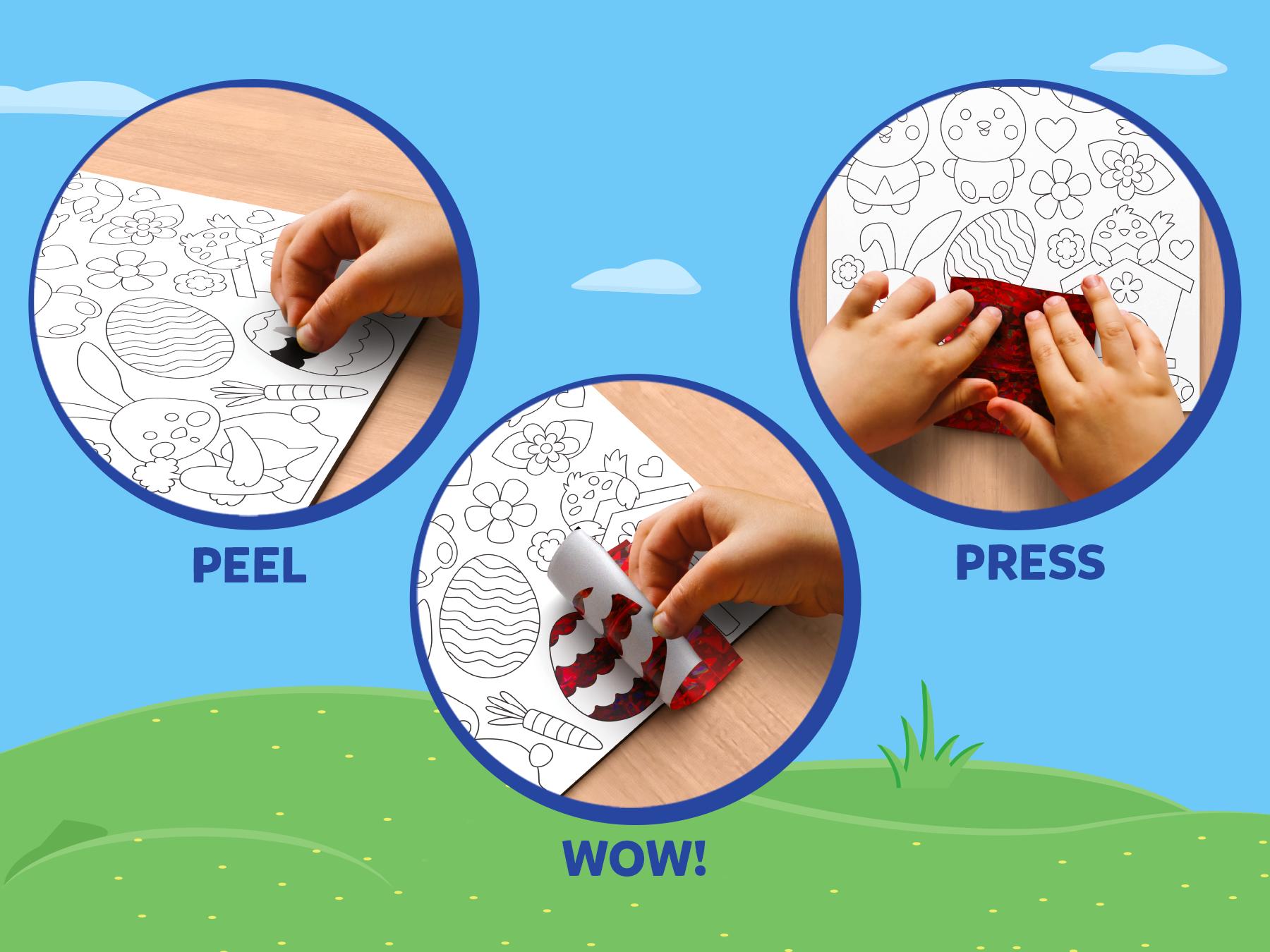 Easter Special Foil Fun - Skillmatics Art & Craft Activity, Mess-free Art, DIY Creative Kit for Kids Ages 4 and up