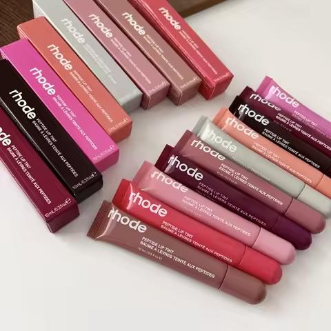 RHODE Phone Case & Lip Treatment Set for iPhone 11–17 Pro Max – Soft Touch Silicone, Trendy Style