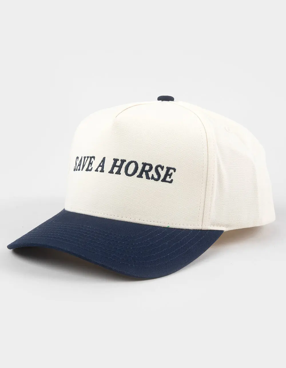 BRIXTON Save A Horse Womens Snapback Hat, Navy