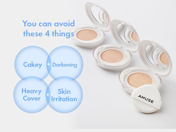 [AMUSE Seoul Official] CERAMIC SKIN PERFECTOR CUSHION FOUNDATION | 4 shades