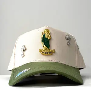 Hat San Judas Beige Green Cruces Edition