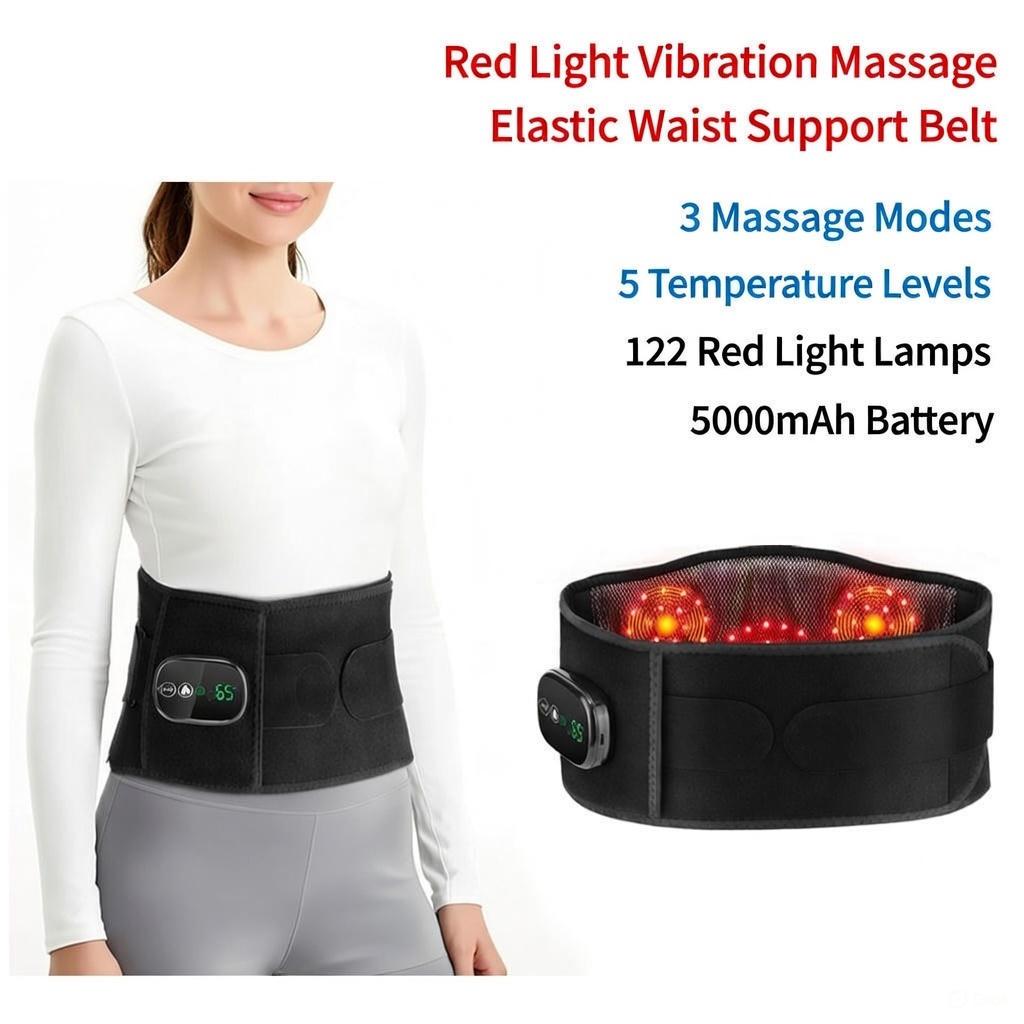 Neidga Infrared Heating Belt Lumbar Massager with Heat Vibration Pain  Relief | eBay