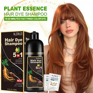 5-in-1 Honey Pure Brown Hair Color Shampoo,With 2 Packs Hair  Mask,Natural Herbal Ingredients,Plant Pigments,Cover Gray Hair,Moisturizing,Ginger Extract,Long-Lasting,Gentle And Non-Irritating,Ammonia-Free,Unisex,Suitable for All Hair Types,Haircare