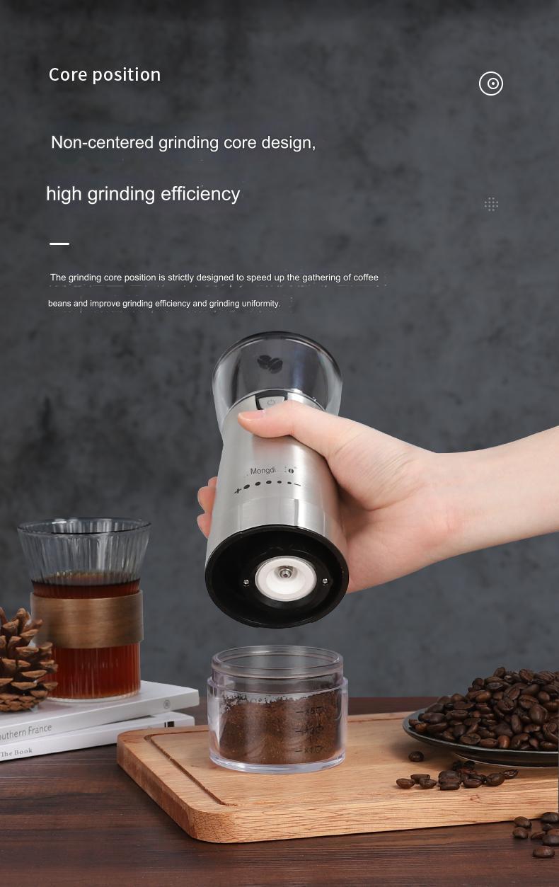 Portable Electric Coffee Grinder,Coffee Making Tool, 1 Count USB Rechargeable Coffee Bean Grinder