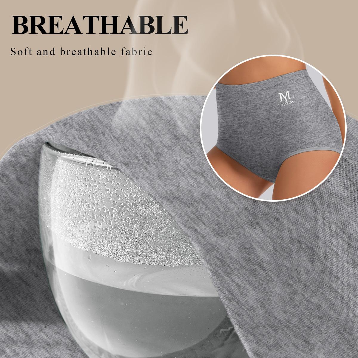 【Cotton】Morelect 5/8/10 Pcs Women's High Waisted Underwear,Tummy Control Classic Briefs,Solid Color Seamfree Panties, Buttery Soft for All Day Undies. SpringStatements