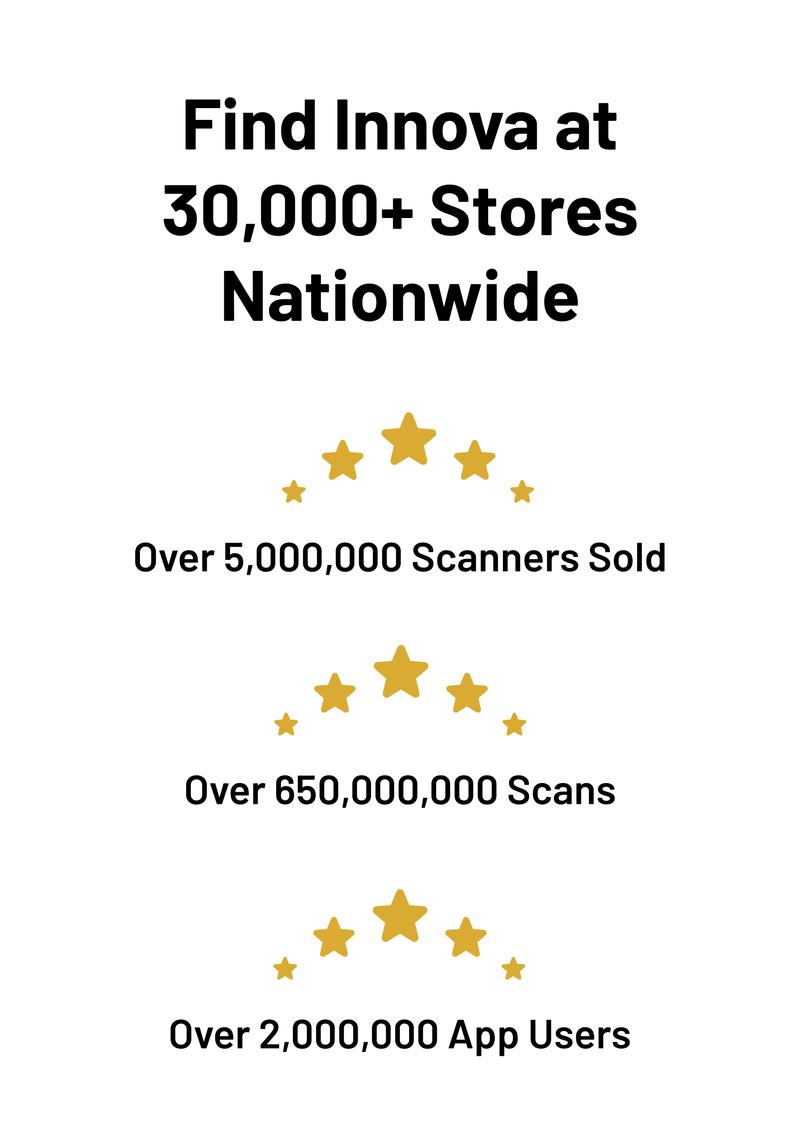 Innova 1000 Bluetooth OBD2 Scanner - Check Engine ABS SRS Live Data - No Subscriptions - Free Updates - Compatible with Most Vehicles Car Diagnostic Tool