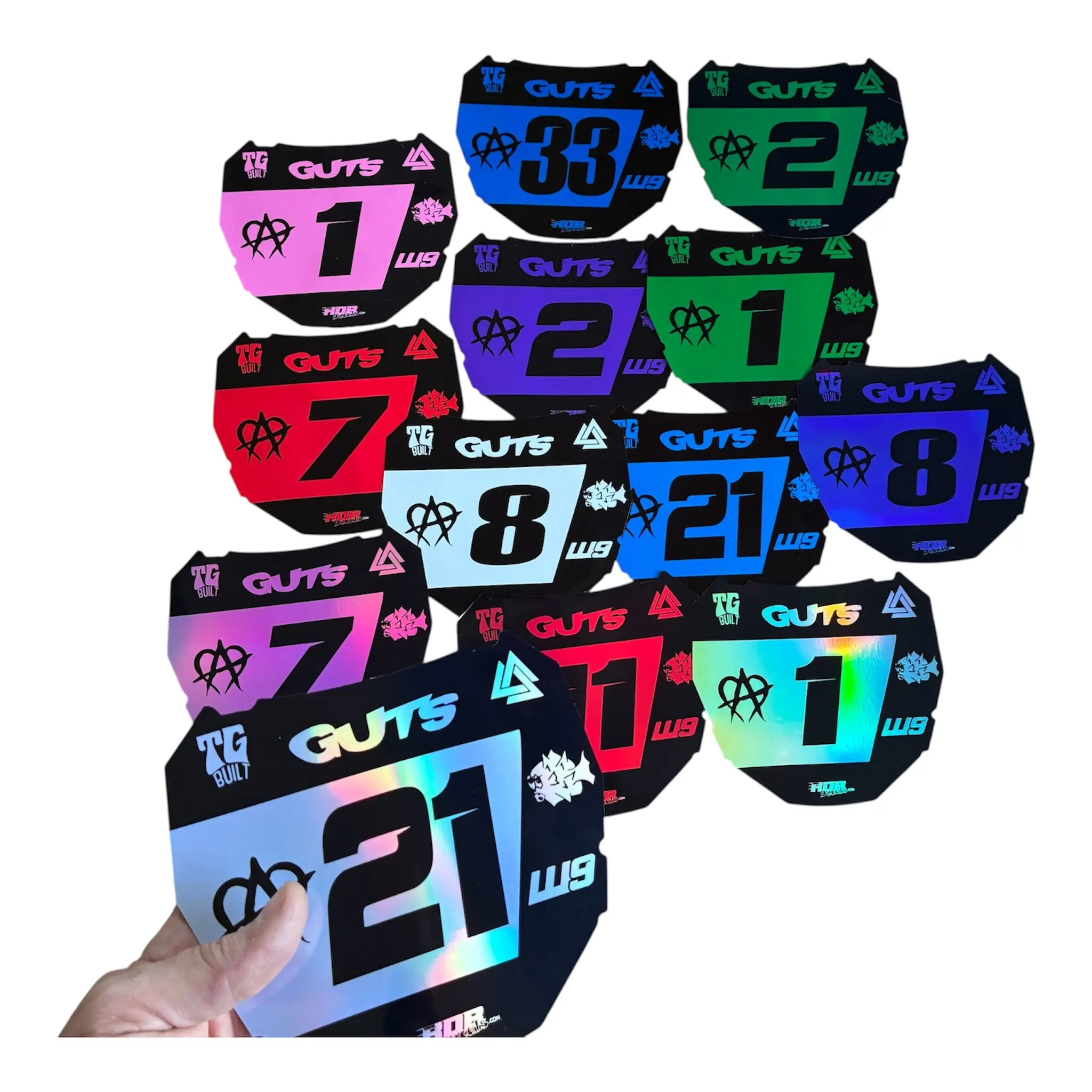 ODI Plate Decals - Metallics — 7 Logo Design