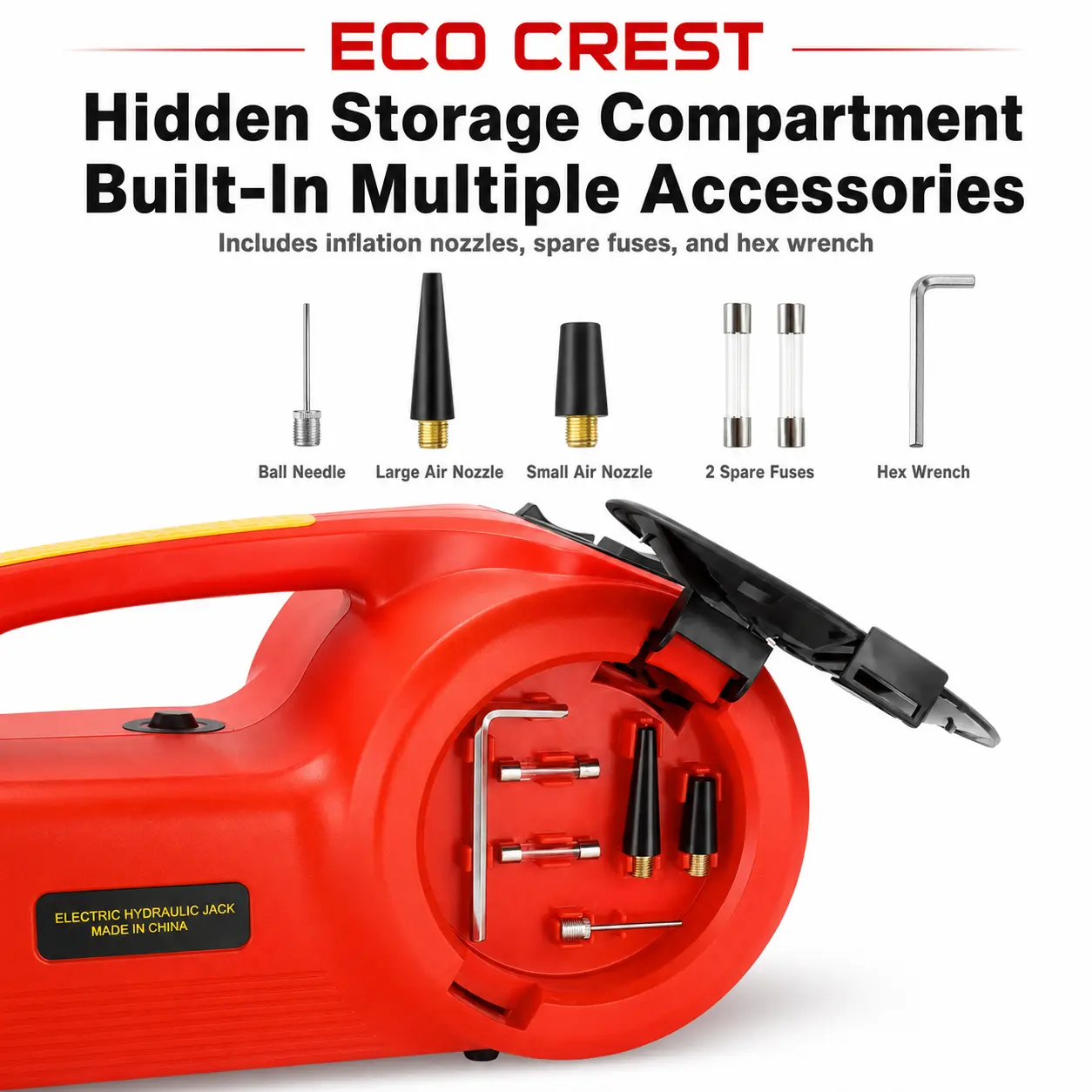 ECO CREST - 12V Electric Car Jack & Tire Changing Tool Kit