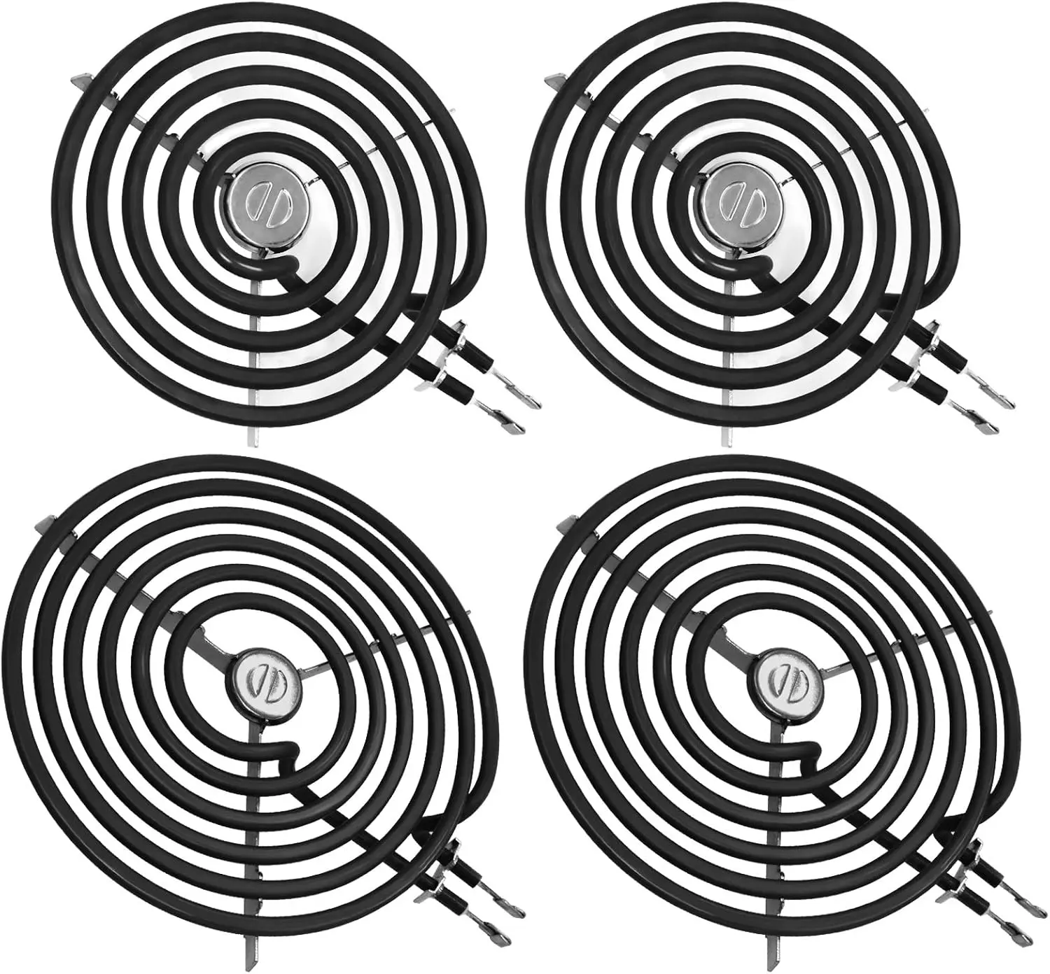 4 Pack ERS30M1 ERS30M2 Electric Stove Burner - Replacement for GE Hotpoint Kenmore,Electric Range Stove Burner Element Replacement 6"and 8" - Replaces WB30M1 and WB30M2 GE Stove Electric Burner,back to school,back to school haul