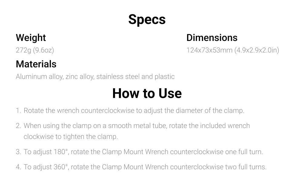 Insta360 Heavy Duty Clamp