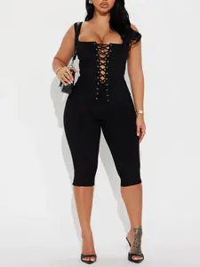 Carina Snatched Pant Set - Black