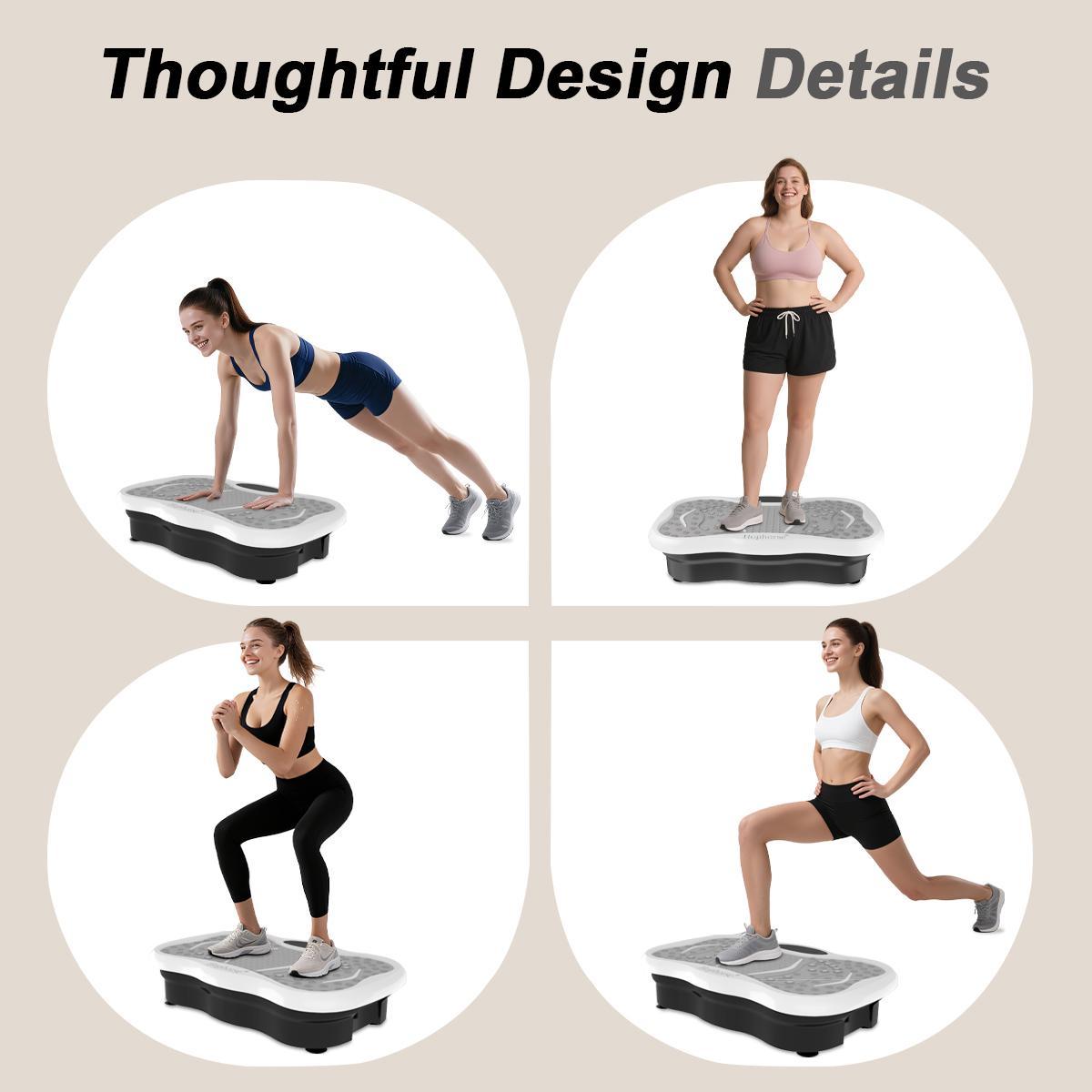 HopHorse Vibration Plate Exercise Machine 150 Speed Oscillating Platform 300 lbs Capacity Whole Body Workout for Men Women Home Gym with Remote & LED Display HopHorse Vibration Plate Exercise Machine 150 Speed Oscillating Platform 300 lbs Capacity Whole Body Workout for Men Women Home Gym with Remote & LED Display