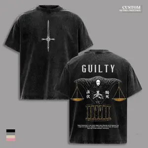 Hiromi Higuruma Higa Jujutsu Kaisen Vintage Washed Oversized T-Shirt – Defense Attorney Domain Expansion Culling Game Anime Graphic Tee, Heavyweight Cotton Double Sided Gym Streetwear Unisex JJK Season 3 Fan Gift Shirt