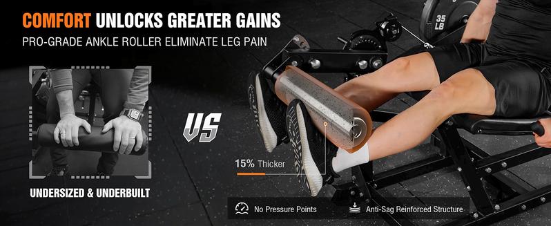 GWMD Leg Extension and Curl Machine, Adjustable Leg Curl Machine, Seated Leg Extension and Lying Curl Machine for Home Gym, Leg Workout Equipment with Cable System