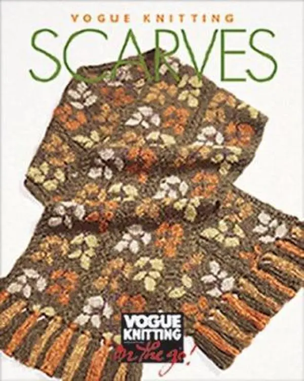 Used Hardcover Book - Vogue® Knitting on the Go! Knitted Scarf Guide by Trisha Malcolm, 96 Pages, 0.56 lbs, English Language Scarf Craft Book for Knitting Enthusiasts
