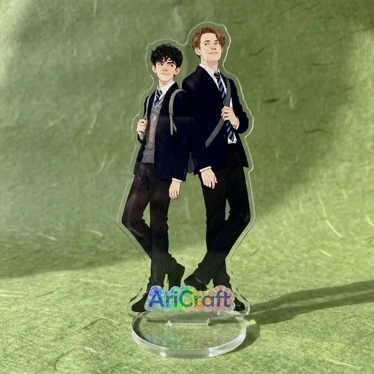 Heartstopper Forever Inspired Nick Charlie Acrylic Display Standee Charms, Fans Gift Desk Decor
