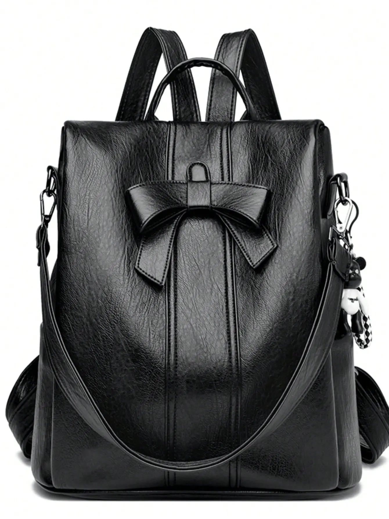 Women's High-Quality Leather Anti-Theft Backpack - Clean Aesthetic, Compact Utility, Casual Sport, Carry-All, City Style, Functional Casual Daypack for Travel, School, Clean Aesthetic Backpacks, Compact Utility Backpacks