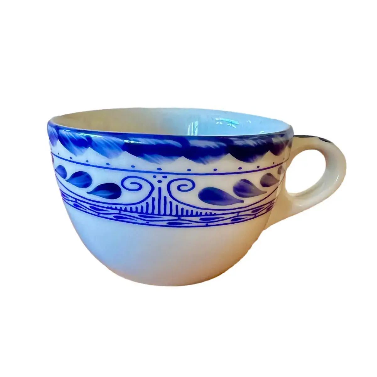 Mexican Porcelain Talavera Dinnerware Collection- Cappuccino Cup 4" 8oz Drinkware Traditional