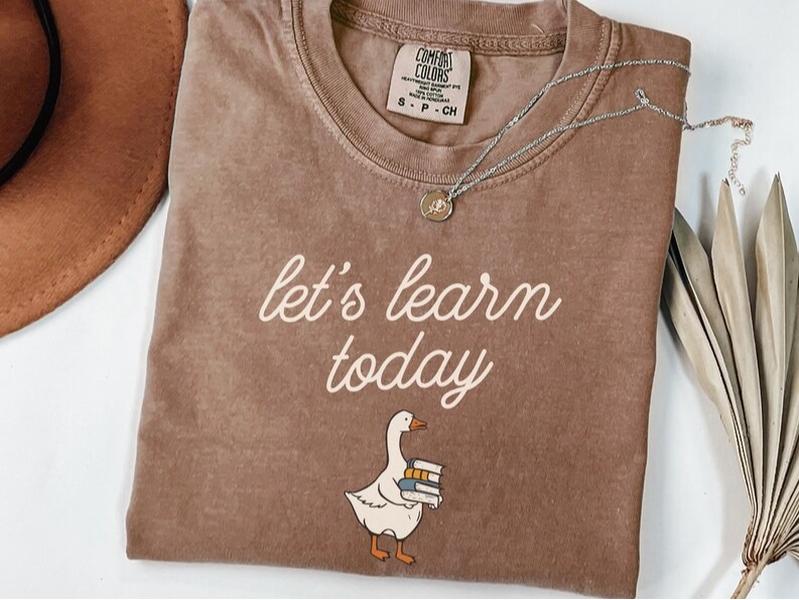 Comfort Colors Teacher Goose T-Shirt, Teacher Appreciation Gift, Back to School Teacher Shirt, Funny Gift Ideas for Teacher, Top Womenswear
