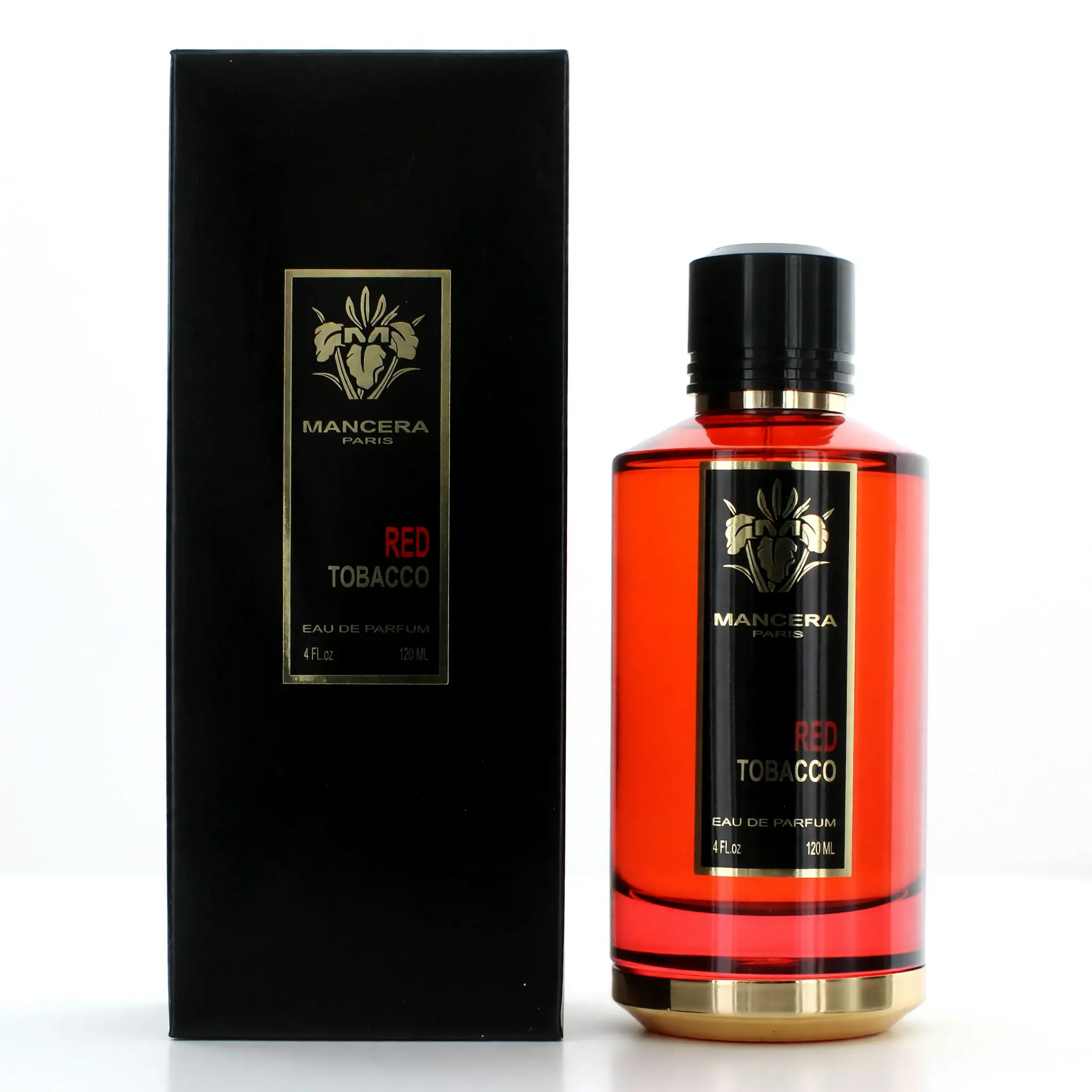 Mancera Red Tobacco High-End Unisex Fragrance Eau de Parfum Spray - Intense Spicy Blend with Saffron, Jasmine, Madagascar Vanilla, White Pear, Haitian Vetiver, Musk - 4 oz