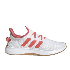 adidas Womens Cloudfoam Pure Spw Lace Up Sneakers Shoes Casual - Red, White