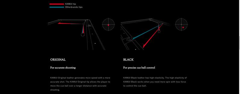 Kamui Black Cue Tip Ø14mm Soft