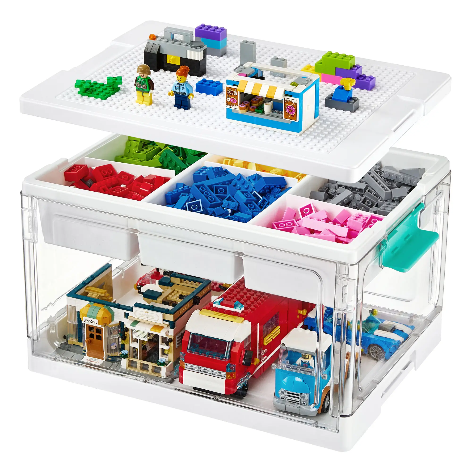[Video Only] Vtopmart 2/4 Pack 24QT Plastic Storage Box for Arts Crafts Stationery Kids Building Blocks Sewing Kit & Small Tools, Prechool & Back-to-school Restock
