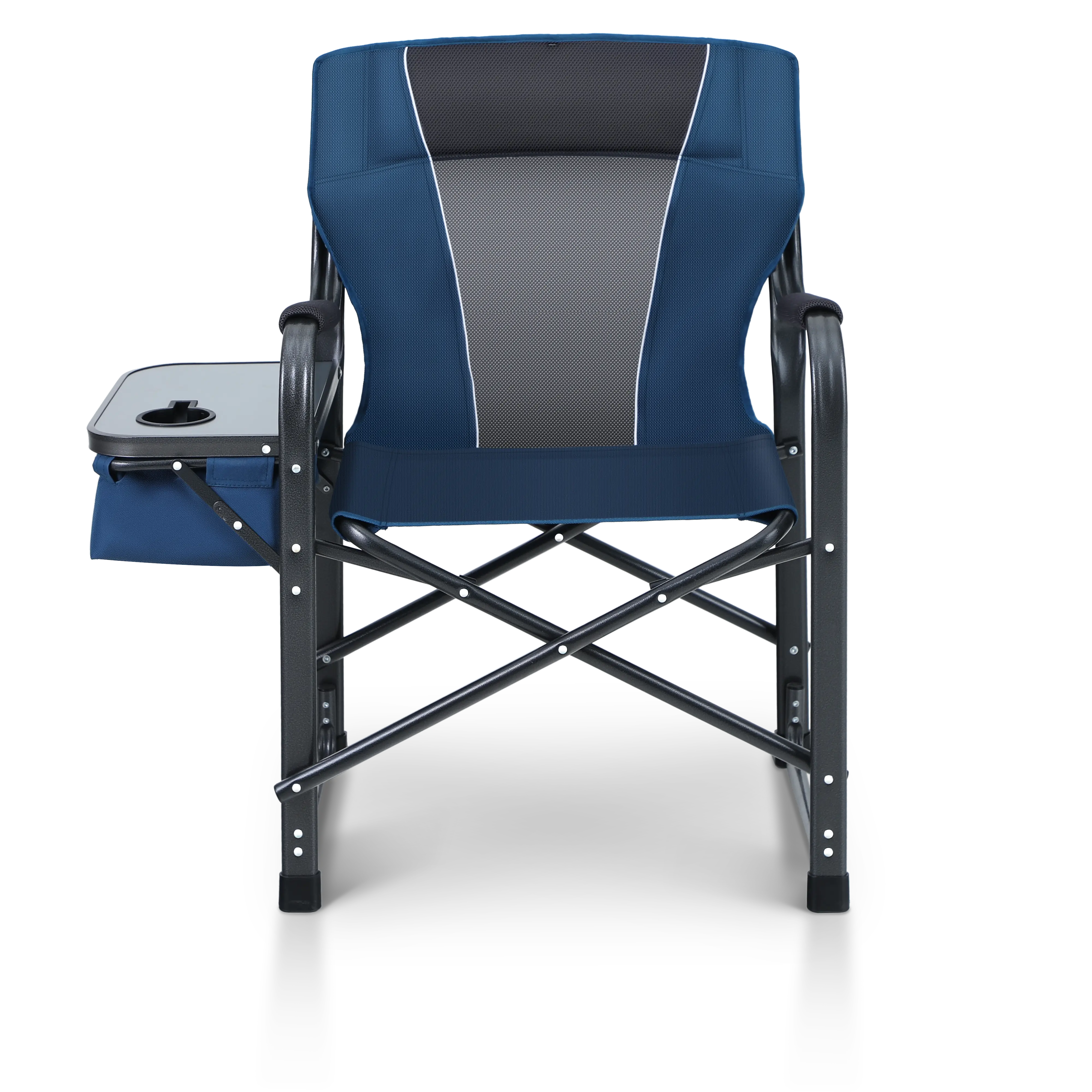 Dark Blue-Non-Adjustable Low Back with Cooler Bag