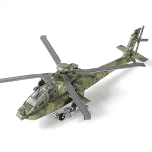 1/72 Scale AH-64 Apache Attack Helicopter Quick Build Model Kit – 25-Piece DIY Military Helicopter Assembly Toy, Collectible Aviation Display Gift for Kids and Adults