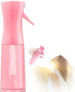 Spray bottles, Spray Water Bottle Fine Mist Refillable, Continuous Spray Bottle for Hair, Skin Care, Planting, Showering Pets, Travel, Cleaning & Home (Pink)
