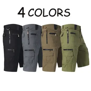 Clean Gent Summer Men’s Solid Color Casual Cargo Shorts, available in multiple colors, made from cotton—soft, breathable, skin-friendly, and comfortable fabric, suitable for everyday commuting and a Father’s Day gift.