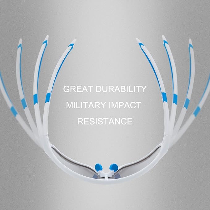 ROCKBROS Sports Polarized Sunglasses UV400 Dazzle Photographic Lenses Outdoor Sports Sunglasses Rimless Windproof and Dustproof Glasses Cycling Fishing Skiing Goggles