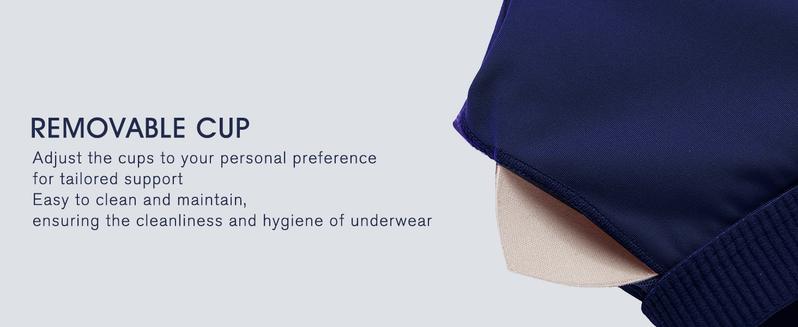 PINSPARK Sports Bra Longline Racerback Tank Tops for Women Padded Workout Yoga Top OutdoorFun