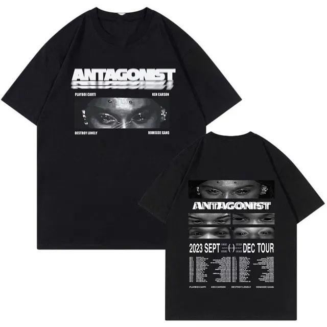 Rapper Playboi Carti Antagonist Tour T-shirt 2023 Concert Fans T 